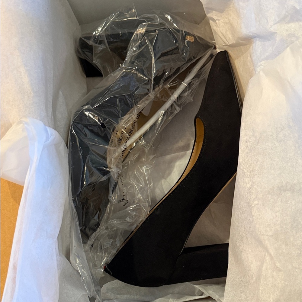 Tommy Hilfiger Abilene Black Block Heel Pumps Sz 7 - Picture 3 of 12